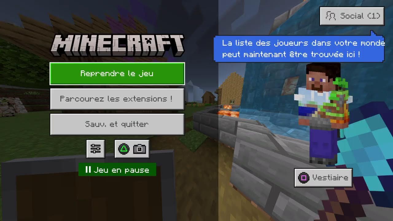 Live Minecraft Survie #1 [PS4/FR]