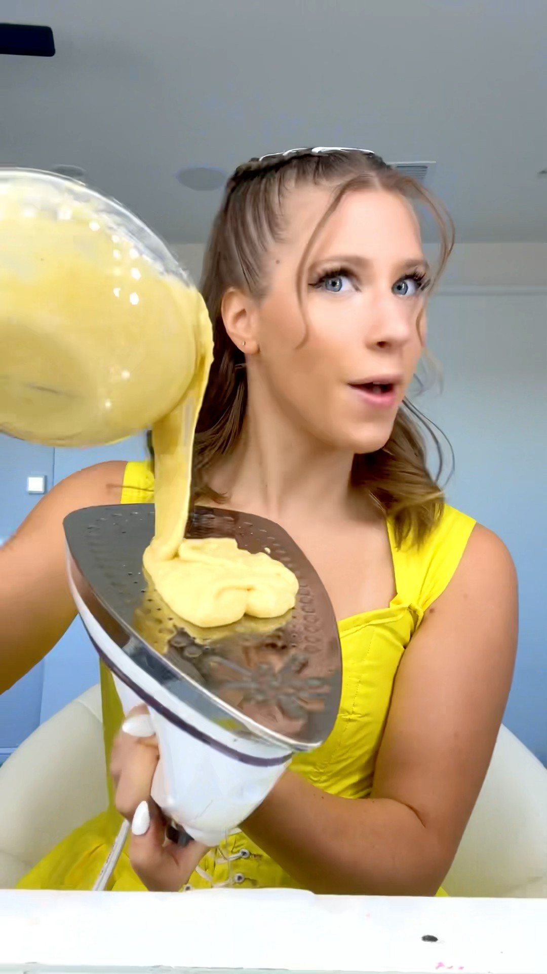 Cooking Pancakes With Iron