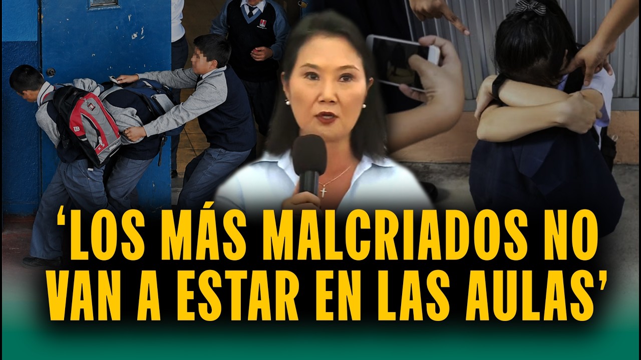 Keiko Fujimori sobre violencia escolar: 'Vamos a reinstalar las expulsiones'