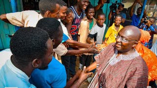 What a Crowd! Massive Crowd Welcome Bawumia At Ho Market