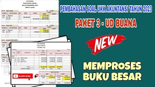 BUKU BESAR UD BUANA - PEMBAHASAN SOAL UKK AKUNTANSI PAKET 3 TAHUN 2023
