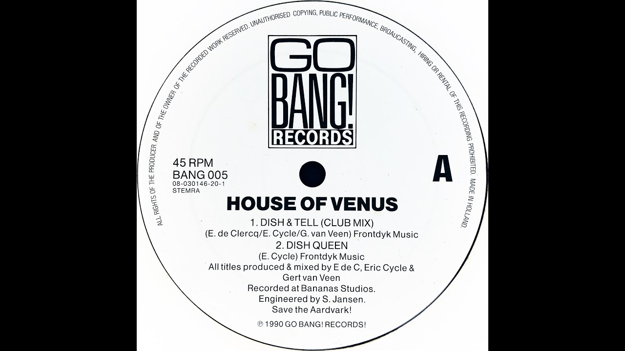House Of Venus • Dish & Tell (Club Mix) (1990) - YouTube