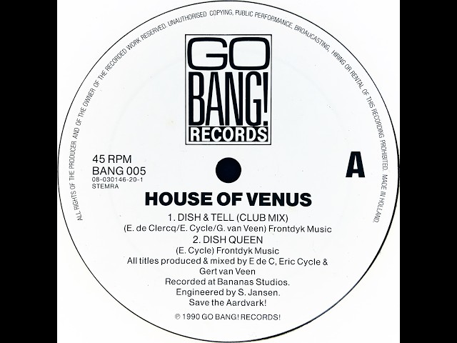 House Of Venus • Dish & Tell (Club Mix) (1990) - YouTube
