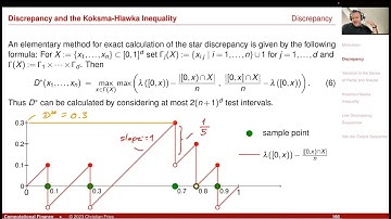 Lecture 2023-1 Session 11: Numerical Methods: Random Number Generation (2/7): Discrepancy/K.-H. Ineq