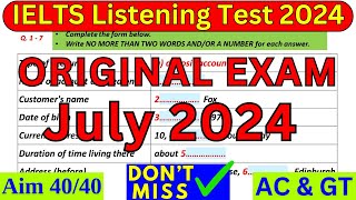 IELTS LISTENING PRACTICE TEST FOR 04, 09, 18 & 25 MAY 2024 WITH ANSWERS | IELTS | IDP & BC