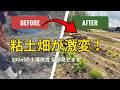 【Before→After】グチャグチャの粘土畑が激変！100㎡の土壌改良を全部見せます