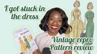 Vintage reproduction pattern review| simplicity 9849