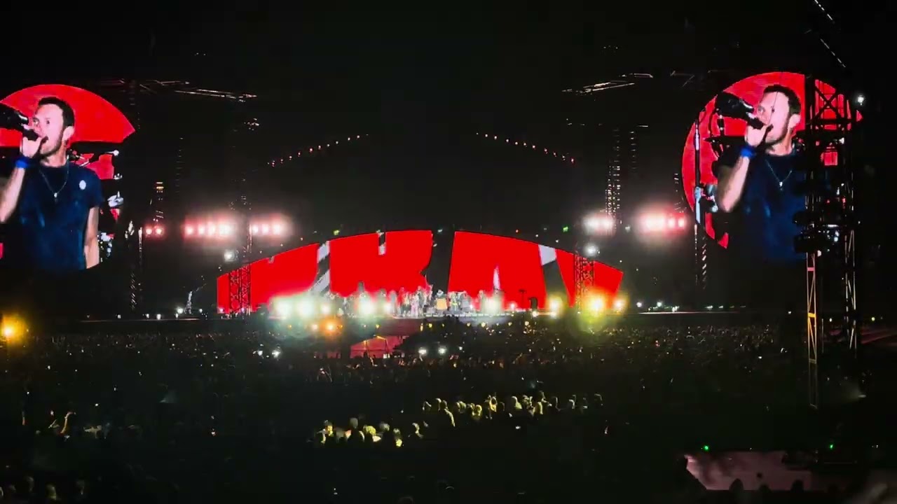 Coldplay - We Pray (Aotearoa version)  Live in Auckland 2024