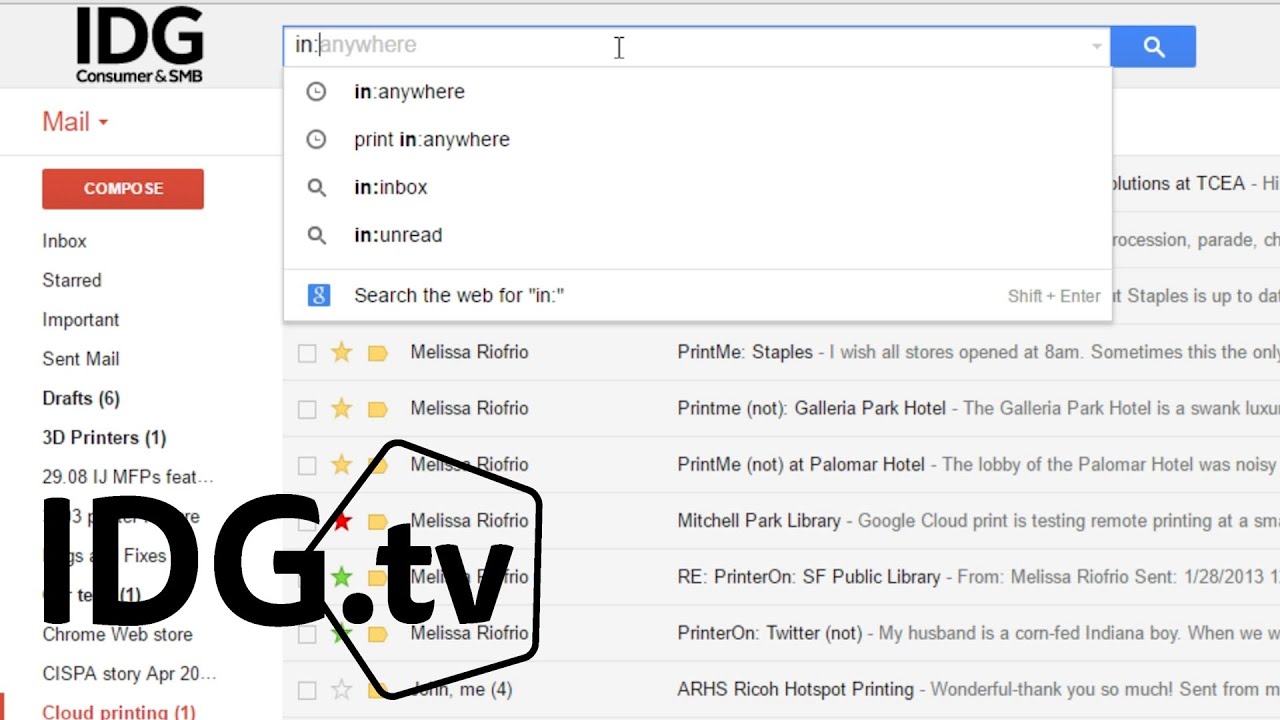 How to search Gmail with advanced operators