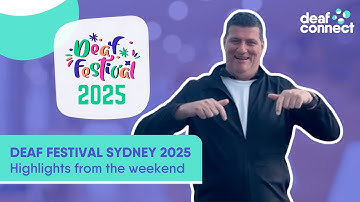 What an incredible day at Deaf Festival Sydney 2025 🎉