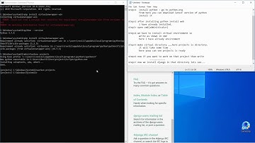 django installation  in windows 10