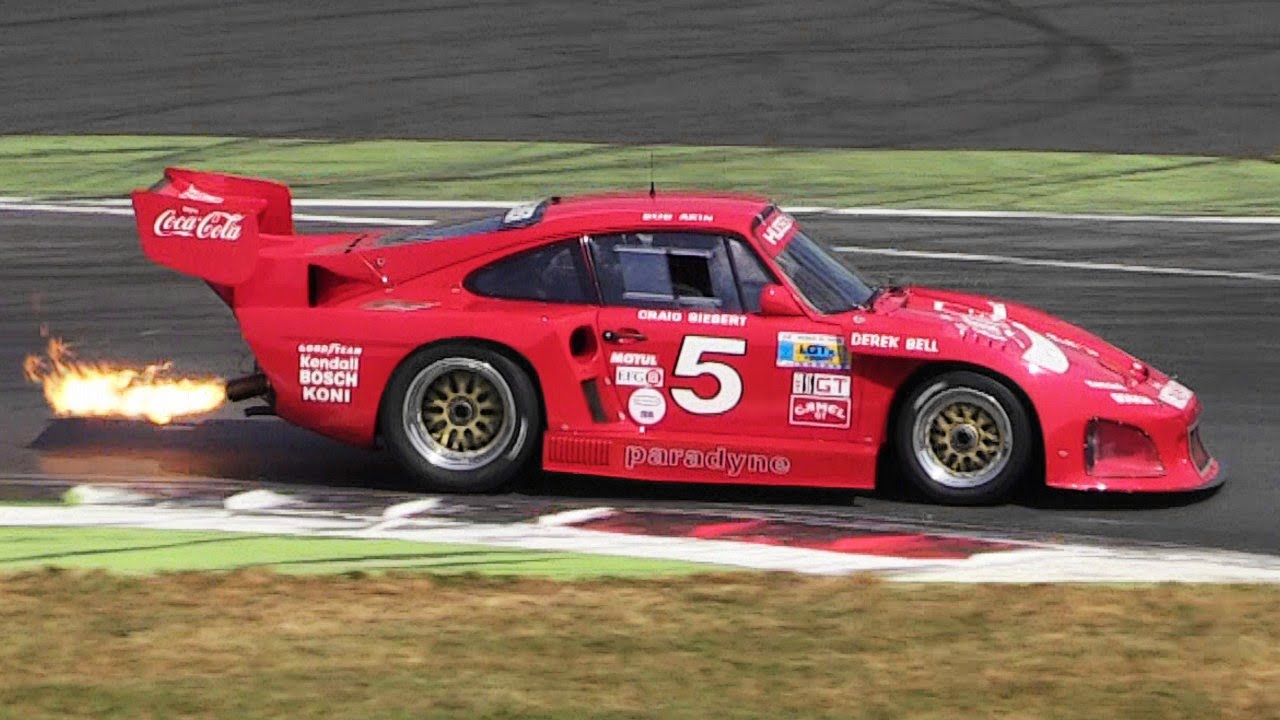 3 x Kremer Porsche 935 K3 Turbo Sound - Warm Up, Accelerations, Flames