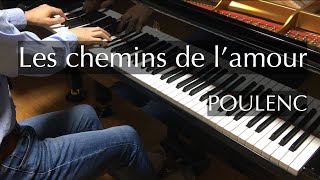 Video thumbnail of "Poulenc - Les chemins de l'amour - pianomaedaful"