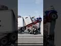 Vehicles Vs 40 MPH Semi Truck #beamng #beamngdrive #cars #crash #dashcam