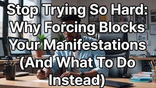 Stop Trying So Hard: Why Forcing Blocks Your Manifestations (And What To Do Instead)