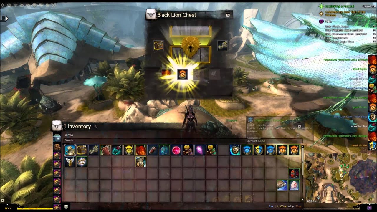 GW2 Opening 100 Black Lion Chests Jan 29, 2016 Lunar
