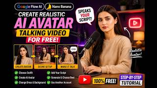 How to Create a Talking AI Avatar with Google Flow AI | Nano Banana Tutorial 2026
