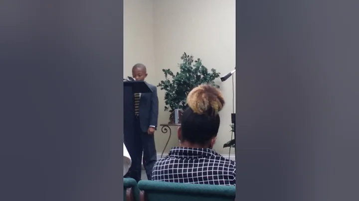 Jay Blevins.  His first bible reading.  Nov 17, 2016