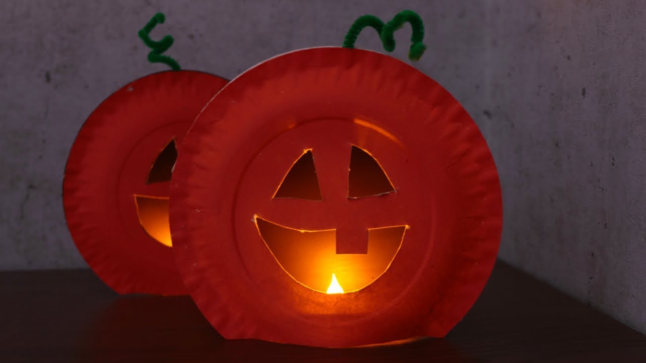 Paper Plate Pumpkin Crafts For Kids