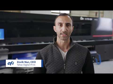 EFI VUTEk Q5r testimonial from Yahav Digital Print