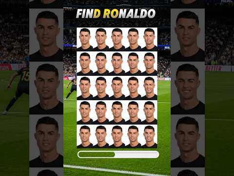Only 0.9% can Find Ronaldo🔥