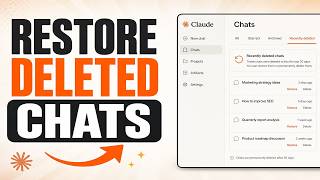 How To Restore Deleted Chats Claude AI! (The Truth) screenshot 3