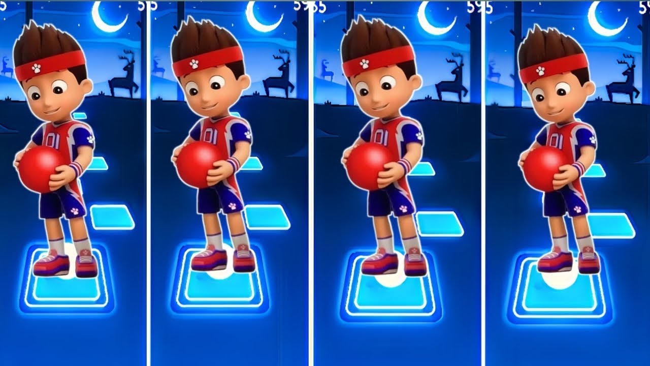 Team Rider  Paw Patrol Coffin Dance Tiles Hop Edm Rush