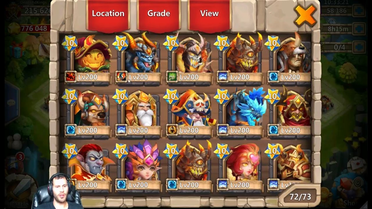 Rolling 60000 Gems BEAST Account Revenant ONEE TIMEE Castle Clash