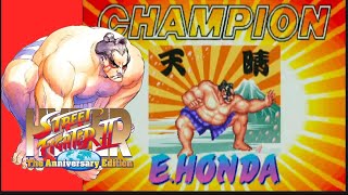 E.Honda modo arcade zerado - Hyper Street Fighter 2 The Anniversary Edition (PS2)