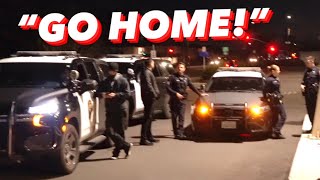 COPS SWARM CAR MEET AND BLOCK EVERY EXIT!!! *HIGH SPEED CHASE*