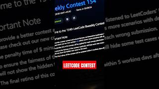 Leetcode Biweekly Contest  #leetcode #coding #dsa