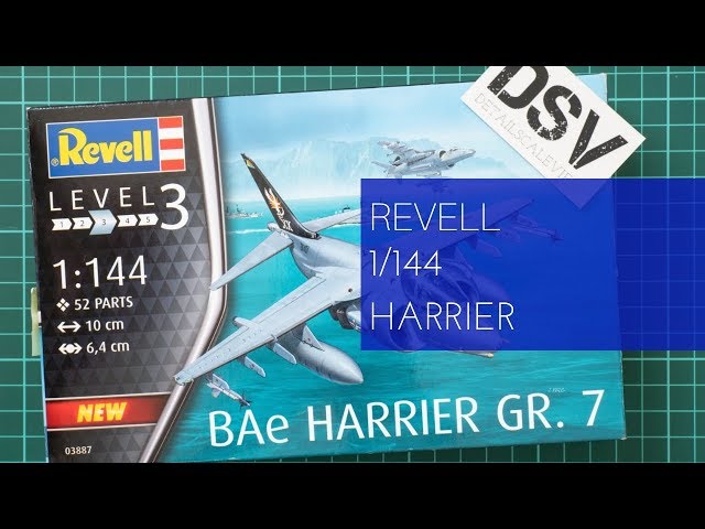 Revell Model Set 1/144 British BAe Harrier GR.7 63887 – Burbank's House of  Hobbies