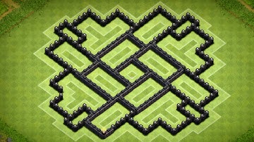 Clash Of Clans - Epic Town Hall 8 Dark Elixir Farming Base (Abaris) Speed Build