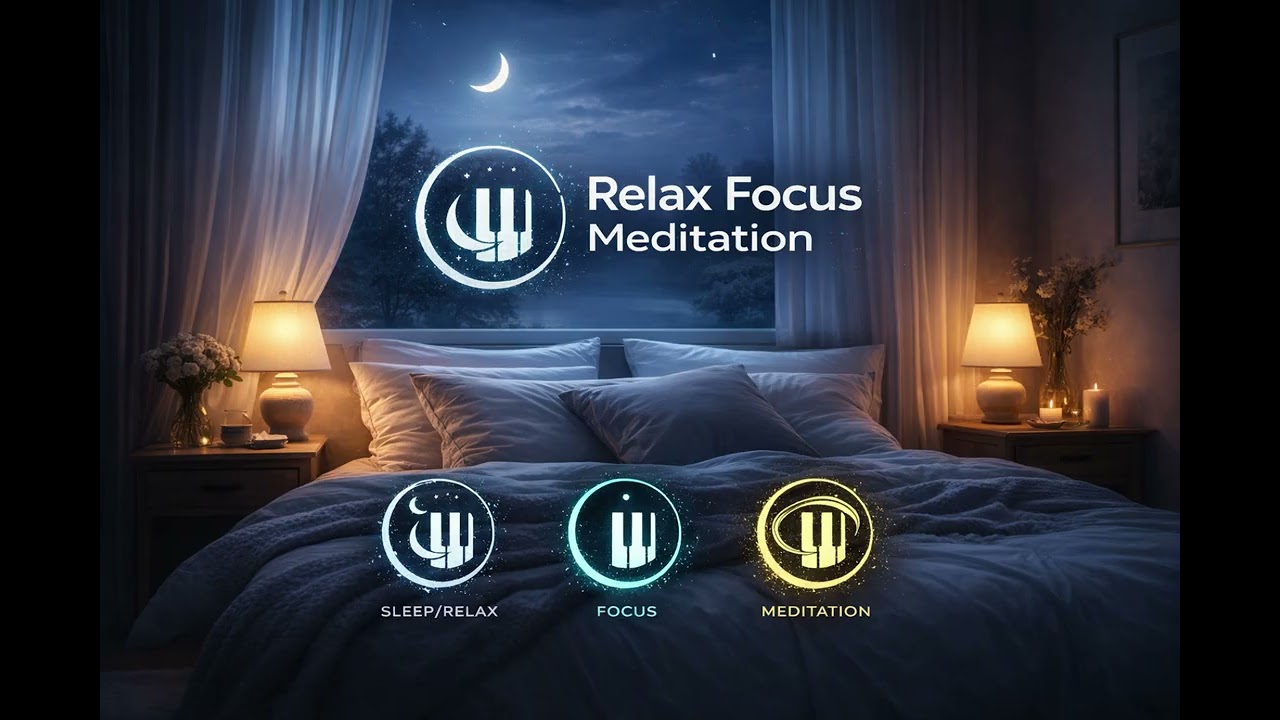 4 Hours Relax Piano – Workdown | Warm Piano Music for Stress Relief & Evening Calm