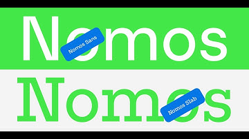 MyFonts - Nomos Slab & Nomos Sans