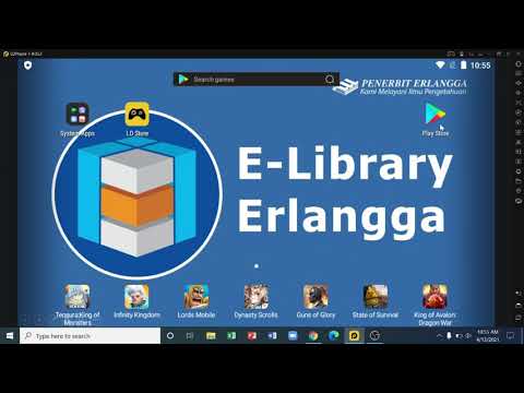 Tutorial  E-library Erlangga | cara log in | cara pinjam buku