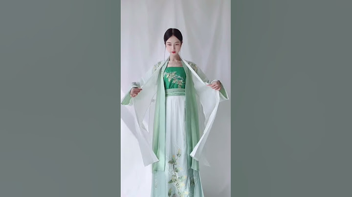 Chinese traditional clothes, hanfu.