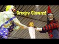 Scary clowns at halloween expo 2020  hauntcon  creepy halloween props sfx masks