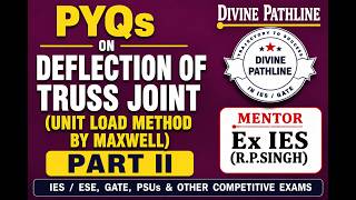 Deflection of Truss Joint (Unit load Method by Maxwell) Part II