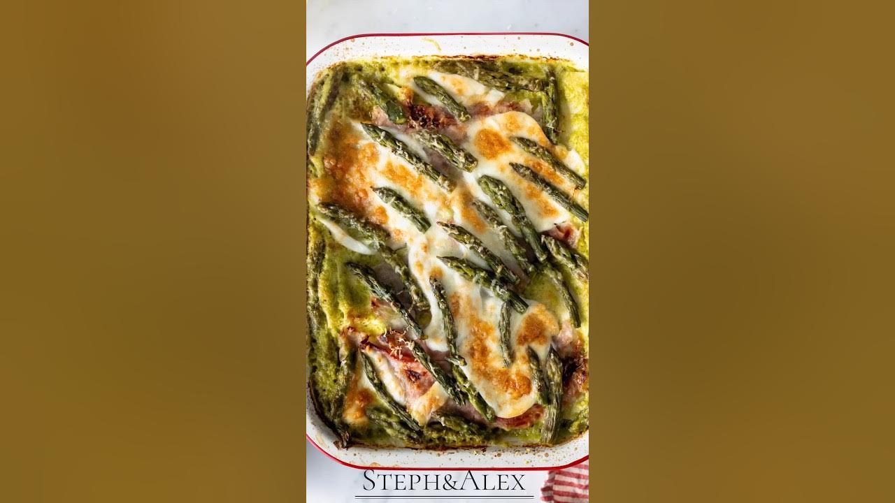 CHEESY ASPARAGUS AND HAM LASAGNA YouTube