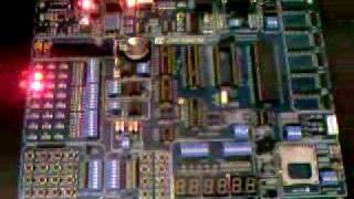 QL200 Cascading Timed Blinking LEDs using PIC 16F877A
