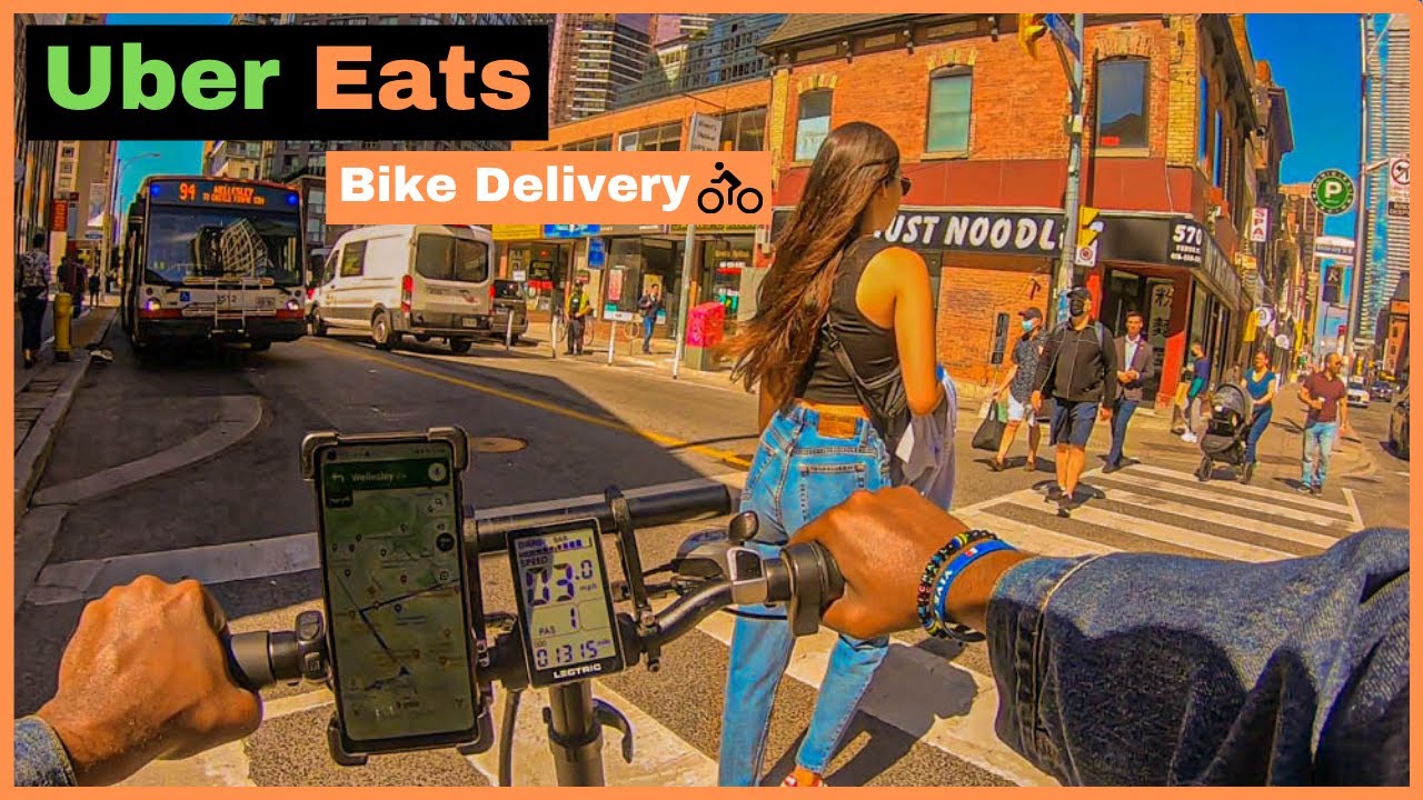 Uber Eats Delivery on Ebike Toronto Canada YouTube