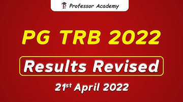 PG TRB Results - Revised