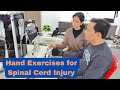 Hand Exercises for Spinal Cord Injury Patients ( Therapy and Machines )