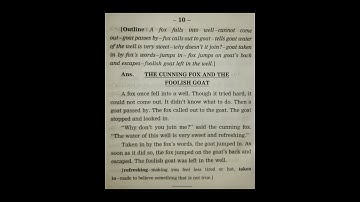 Story Writing | The Cunning Fox And The Foolish Goat | English Writing Skills | Let