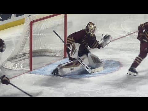 Jacob Fowler Making Save After Save BC UMASS 