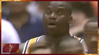 Karl Malone Shaq Take Turns With Flagrant Fouls On Each Other