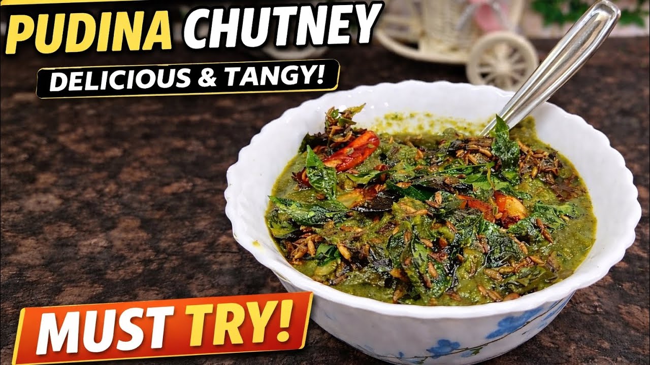 Instant 🌶Spice & Tangy | PudinaChutney /Must try😍#PudinaChutney#Greenchutney#mintchutney