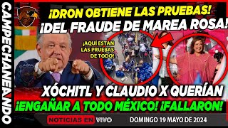 DOMINGAZO! CON DRON SE CAE EL FRAUDE DE MAREA ROSA XOCHITL Y CLAUDIO X ¡FALLARON VS AMLO!