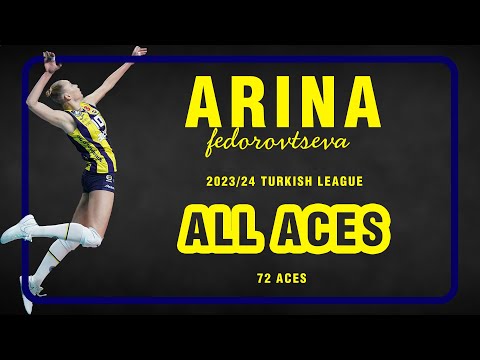 Ace Kraliçesi | Arina Fedorovtseva'nın Bütün Aceleri | 2023-24 Sultanlar Ligi